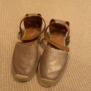 SEE by Chloe gold espadrilles